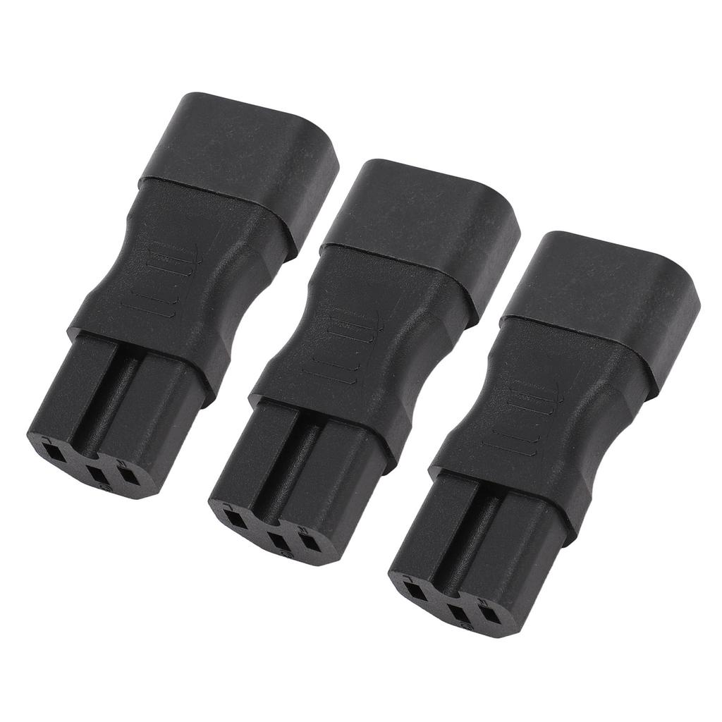3PCS Comb адаптер питания IEC320 C14 на C15 ПВХ и медный разъем адаптера питания для ноутбука 250 В