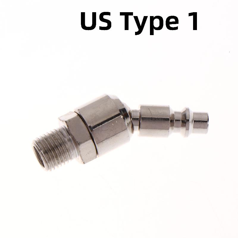 1 шт. Европейский/Японский C/Американский тип Соединение с резьбой BSP 1/4" Поворотные фитинги для пневмоинструмента 360° Вращающийся Быстроразъемное соединение для воздушного шланга и краскопульта