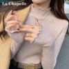 Женский вязаный свитер La Chapelle с воротником-«салатом»