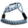 Crops MINI Memory Foam Cable Wire Lock 2mm Double X Q-BIRO 900mm, 3-Digit Dial, SPD04-BR90-31 (Indigo Blue)