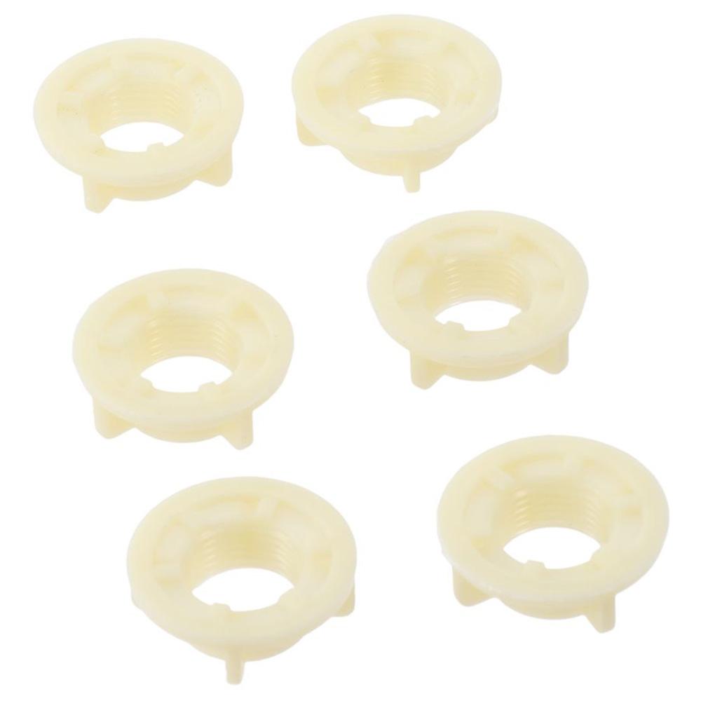10PCS White Thread Assortment Kit Plastic Faucet Lock Nut Portable Round Nuts Faucet