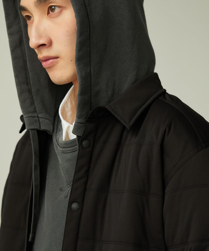 Snow Peak Flexible Insulated Shirt Long Size 2 SW-25AU003, Sleeve, Men's/Women's, Black,