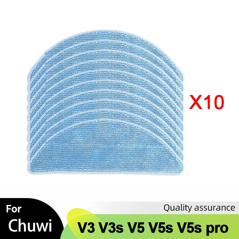 Для iLife Chuwi V3 V3s V5 V5s V5s pro V50 V55 x5 Запчасти для робота-пылесоса Боковая щетка HEPA-фильтр Тряпка для швабры Аксессуары