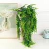 1/2/3/4Pcs Simulated Green Plants Handmade Artificial Labia Leaves No Maintenance Waterproof Garland Garden Decor