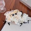 Большой размер Жемчужная заколка для волос Кружево Кружевная заколка Креативные заколки Женщина Девушка