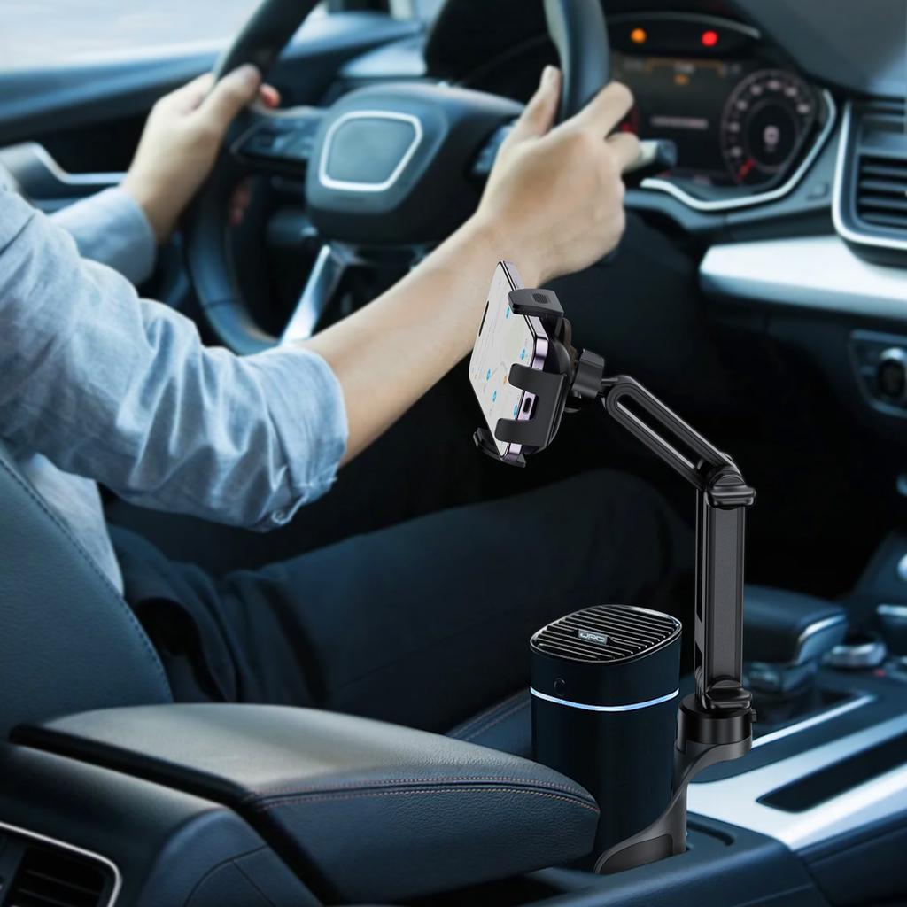 ACEFAST D63 Car Cup Holder Adjustable Angle / Length Car Phone Mount Anti-Slip Compatible with 4.7-6.9 inch Phones