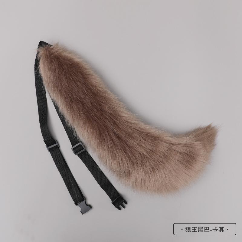 Новая повязка на голову с красными лисьими ушками, хвостом зверя, волчьими ушками, кошачьими ушками, на заказ, косплей, ручная работа LOL, золотые лисьи уши, аксессуары для волос в стиле аниме