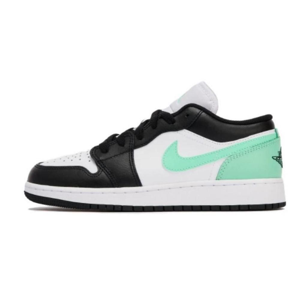 Jordan Air Jordan 1 Износостойкие Низкие Винтажные Баскетбольные Кроссовки Мужские Черно-Бело-Серые 553558-131(Команда85-)