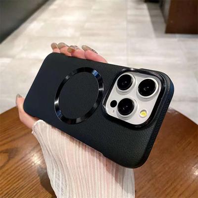 Роскошный модный кожаный магнитный чехол для телефона Litchi для iPhone 15 14 13 12 11 Pro Max противоударный чехол
