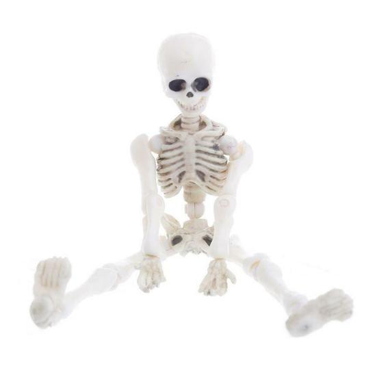 Хэллоуин Скелет Фигурка Подвижные Сочленения Человеческая Модель Скелет Статуя Скульптуры Домашний Офис Настольное Украшение Орнамент