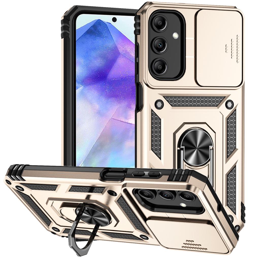 For Samsung Galaxy A35 5G Case Camera Slide Protector Kickstand Shockproof Phone Cover