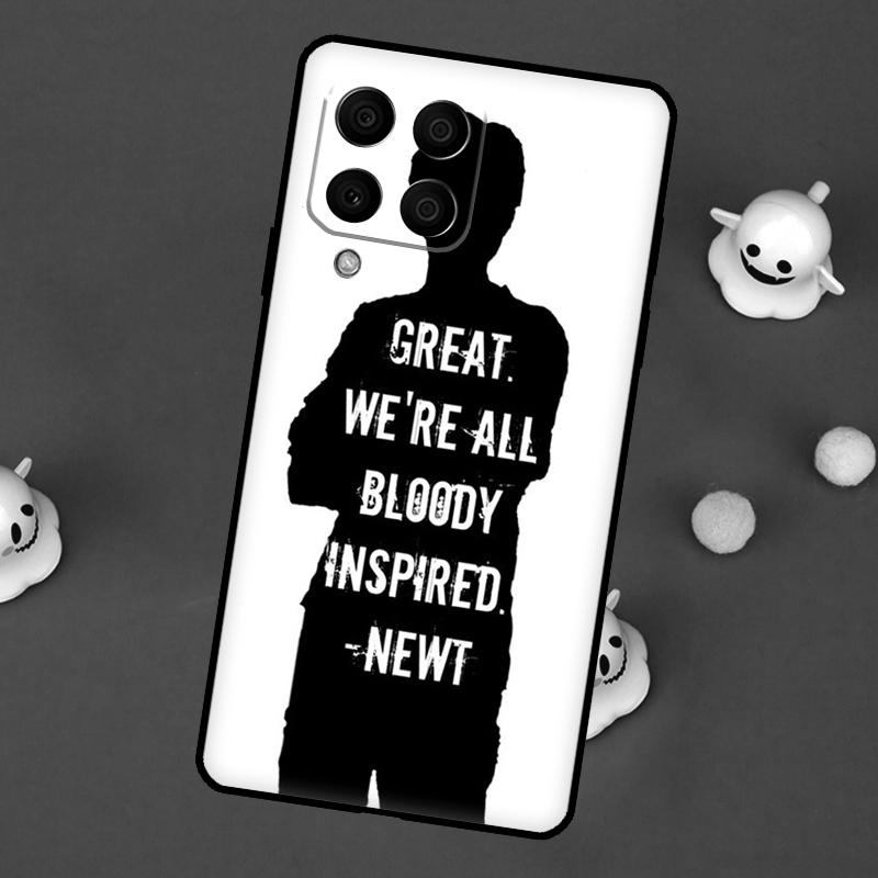 Чехол-обложка с цитатами из «Бегущего в лабиринте» для Samsung Galaxy M32 M52 M12 M13 M33 M23 M53 M15 M55 M31 M51 M14 M34 M54 M20