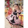 Новый костюм горничной Black Pink Cos Милая девушка Милый кот Бант Мягкий костюм Юбка