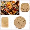 100 шт. с отверстиями Бумажные одноразовые вкладыши для еды Пекарская маслостойкая бумага Пароварка