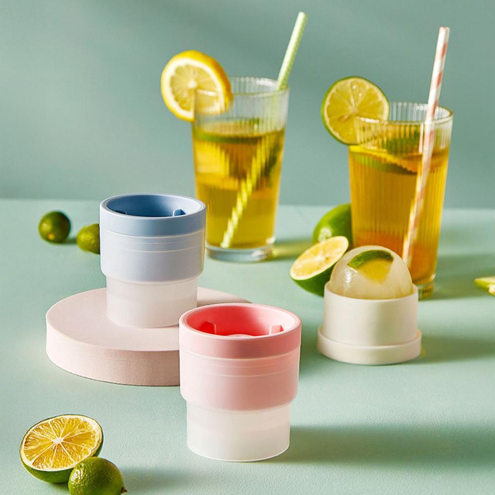 Профессиональная форма для приготовления ледяных шариков для виски, аксессуары для бара, форма для льда, силиконовая форма для кубиков льда премиум-класса, экономящая место для домашнего бара, нетоксичная, для морозильника