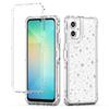 For Samsung Galaxy A06 4G Case Acrylic TPU Clear Phone Cover with Laser-printed Film