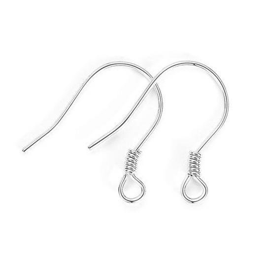 Gold-Plated S925 Sterling Silver U-Shaped Earrings with Bead Ear Hooks