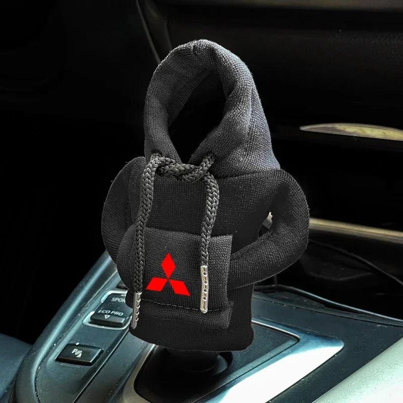 gzbf5 For Mitsubishi Lancer 9 Ex ASX L200 Colt Pajero Sport Car Styling Car Gear Shift Hoodie Cover Shift Cover Gear Handle Decoration