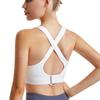Women Sport Bras Plus Size Crisscross Shockproof Front Zipper Wireless Underwear Run Vest for Female Yoga Sport Bra Intimates Fitness Bralette