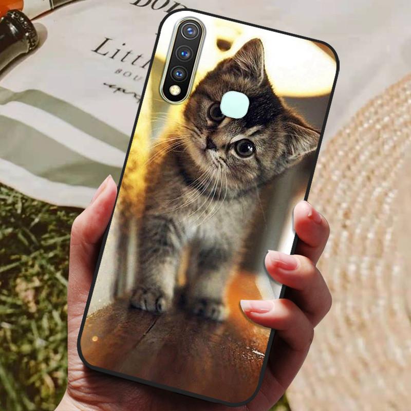 Чехол для Vivo Y19 Силиконовый чехол для Vivo 1915 Y19 Y 19 Чехол 6.53'' Мягкий ТПУ Силиконовый Защитный Бампер Задняя крышка Чехол