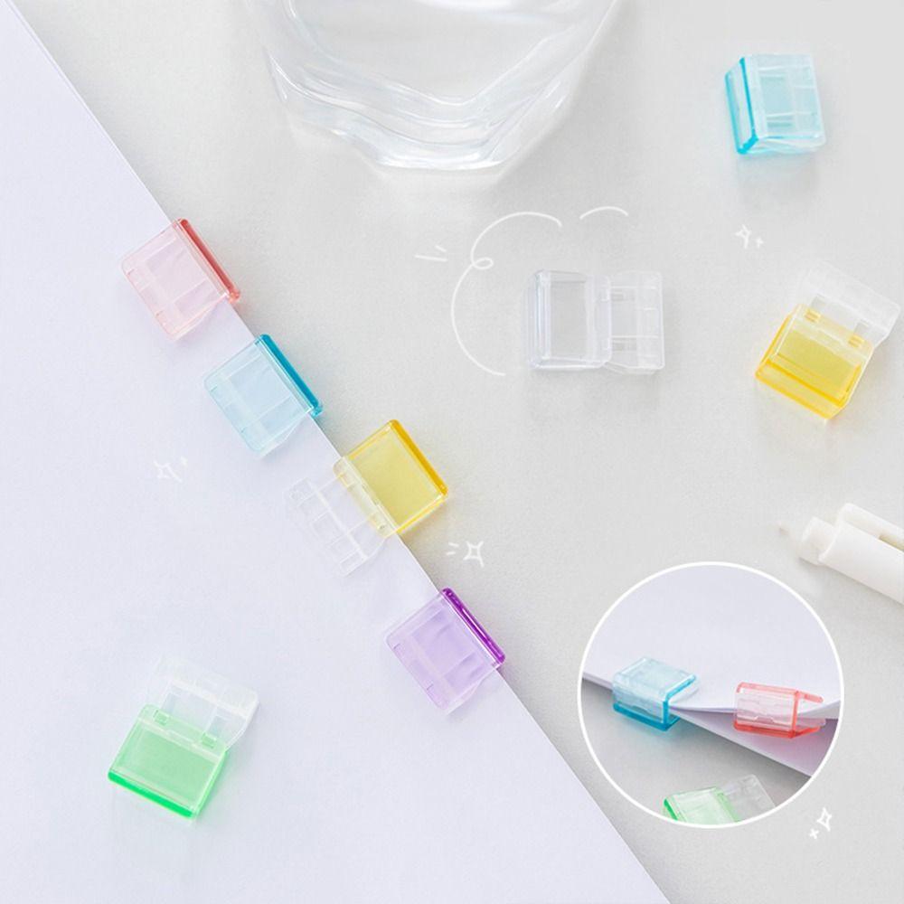 Держатель для цветных файлов Зажимы Креативный угловой зажим Скрепка для писем Нажимной зажим Папка для тестовых файлов