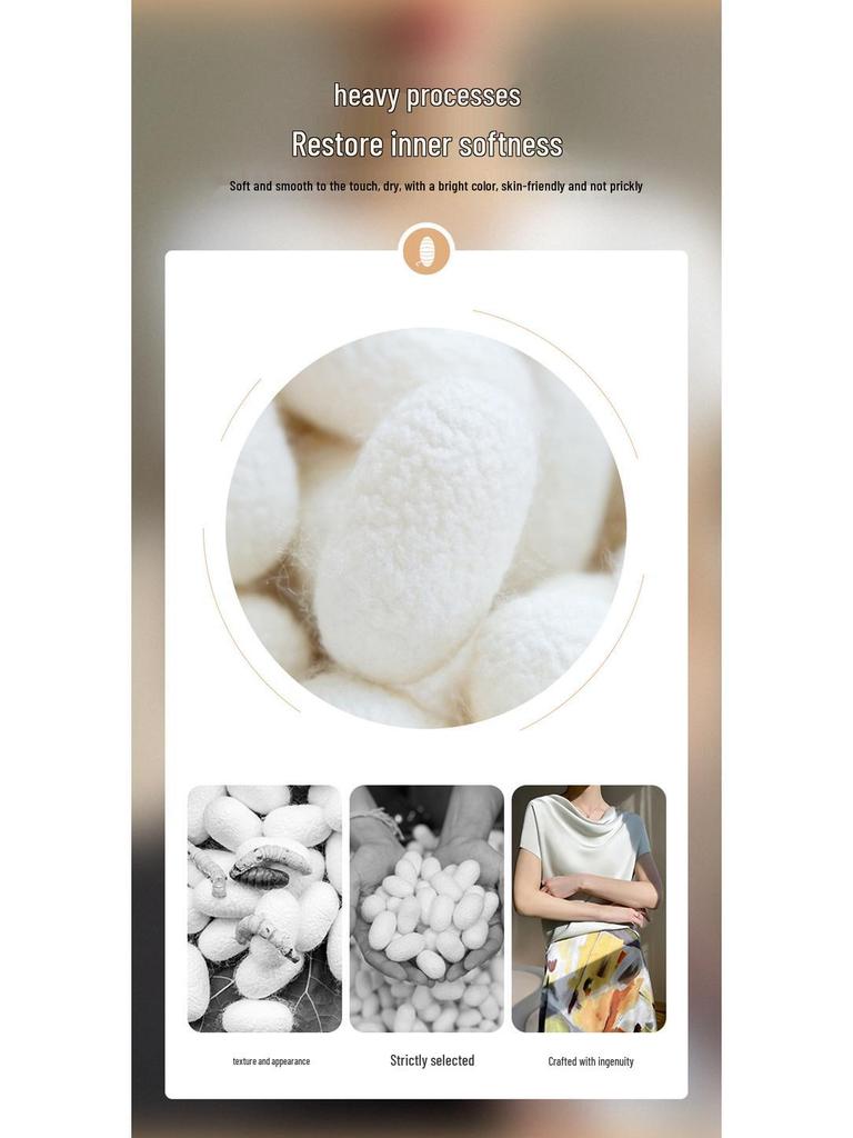 Women's Plus Size Cowl Neck Ice Silk Short Sleeve Loose-Fit Top