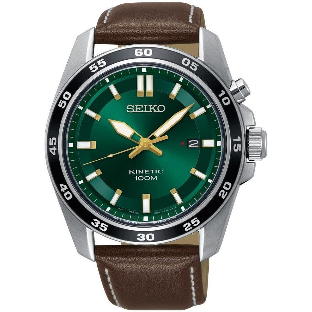 Seiko Наручные часы KINETIC SKA791P1 мужские зеленый циферблат