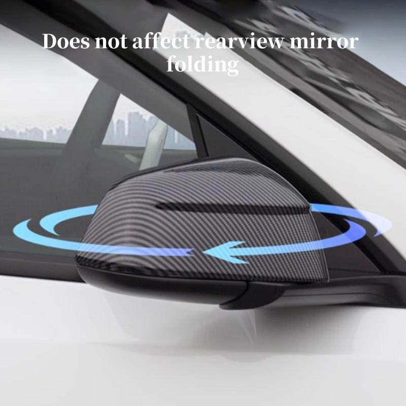 Для Tesla Model Y Juniper 2025 Защитная накладка на зеркало заднего вида сбоку и сзади, вид под карбон, ABS, декоративные аксессуары для автомобиля