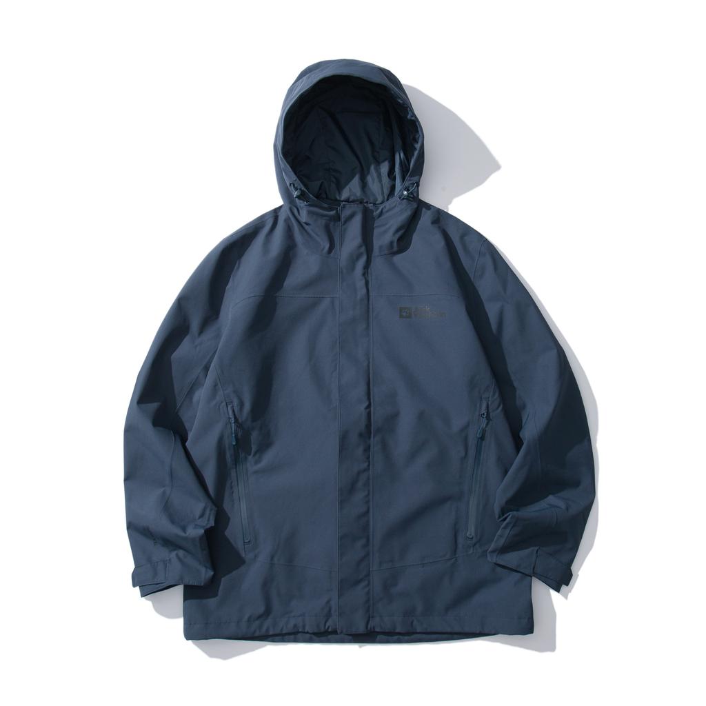 Jack Wolfskin Водонепроницаемая и ветрозащитная куртка-ветровка 3-в-1 мужская 5118356