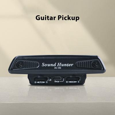 Звукосниматель для гитары Sound Hunter, деревянная гитара, резонаторное отверстие, вибрационный звукосниматель, активная система звукоснимателей, двойная катушка