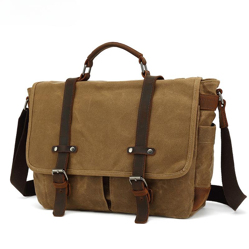 Сумка через плечо ретро камера наклонная через европейский и американский стиль водонепроницаемая восковая сумка для камеры