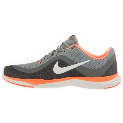 Flex Trainer 6 Удобная амортизация Нескользящие Прочные Легкие Низкие Кроссовки для тренировок Женские кроссовки Серо-оранжевые 831217-009