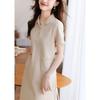 Small POLO Neck Skirt Summer New Korean Version Intellectual and Elegant Slimming Pocket Dress for Women