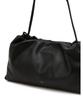 Athe Vanessabruno [Mousse] Black Leather Drawstring Shoulder Bag M Aaba6E540Bk