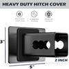 Trailer Hitch Cover For 2 Inch Receivers, Heavy Metal American Flag Hitch Cover For Trucks Accessories (Black)
