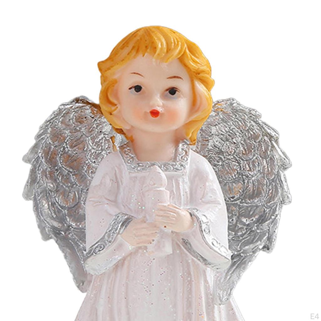 Фигурка ангела, статуя девушки, креативное украшение для рабочего стола, маленькая скульптура для книжной полки, вход в спальню