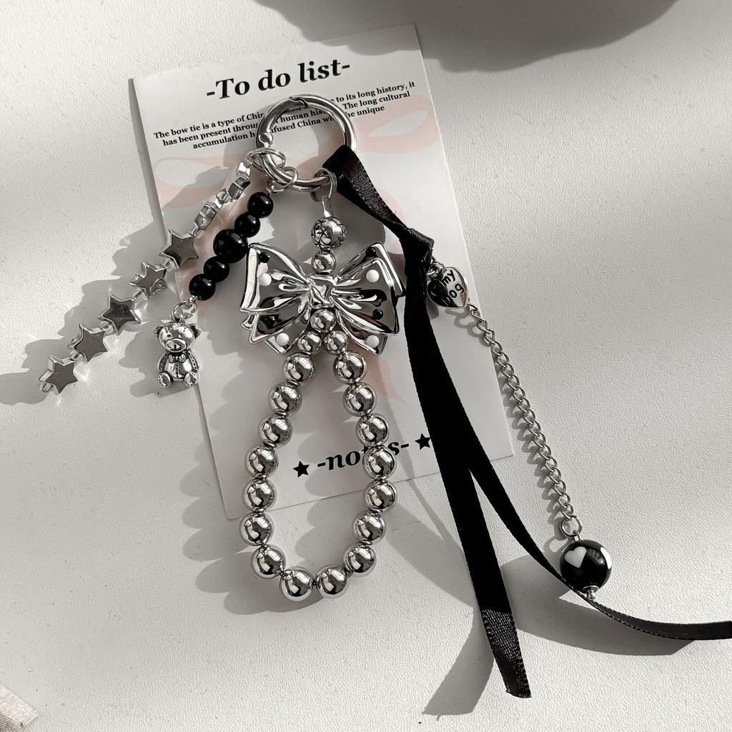 New Bead Bow Star String Design Unique Trendy Personality Portable Packaging Accessories Gift Bag Charm