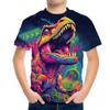 T Shirt For Boys Clothes Children From 10 To 12 Years Old Kids Top Summer Dinosaur Graphic Tees One Piece T-Shirt Teens 3d Shirt
