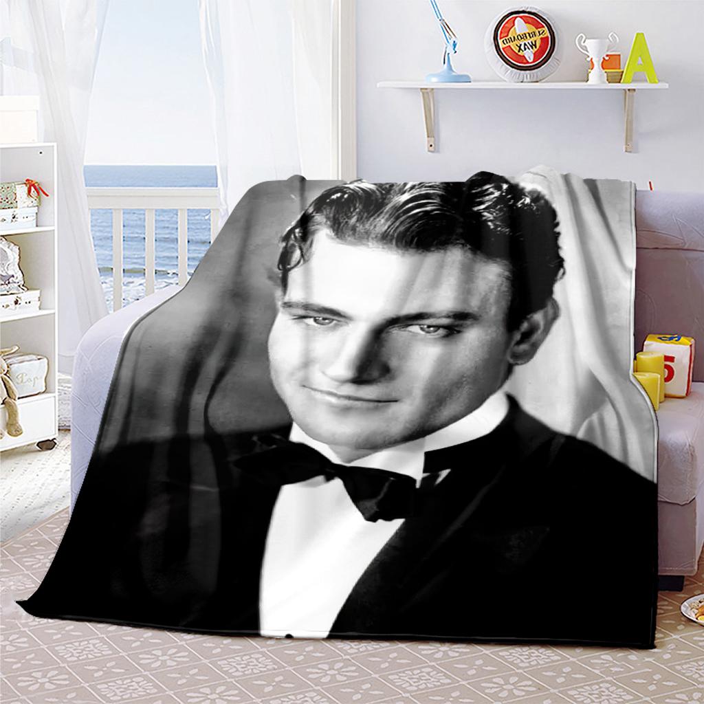 1pc John Wayne blanket, al season lightweigh Poster blanket home office outdoor nap multifunc Poster blanketional blanket