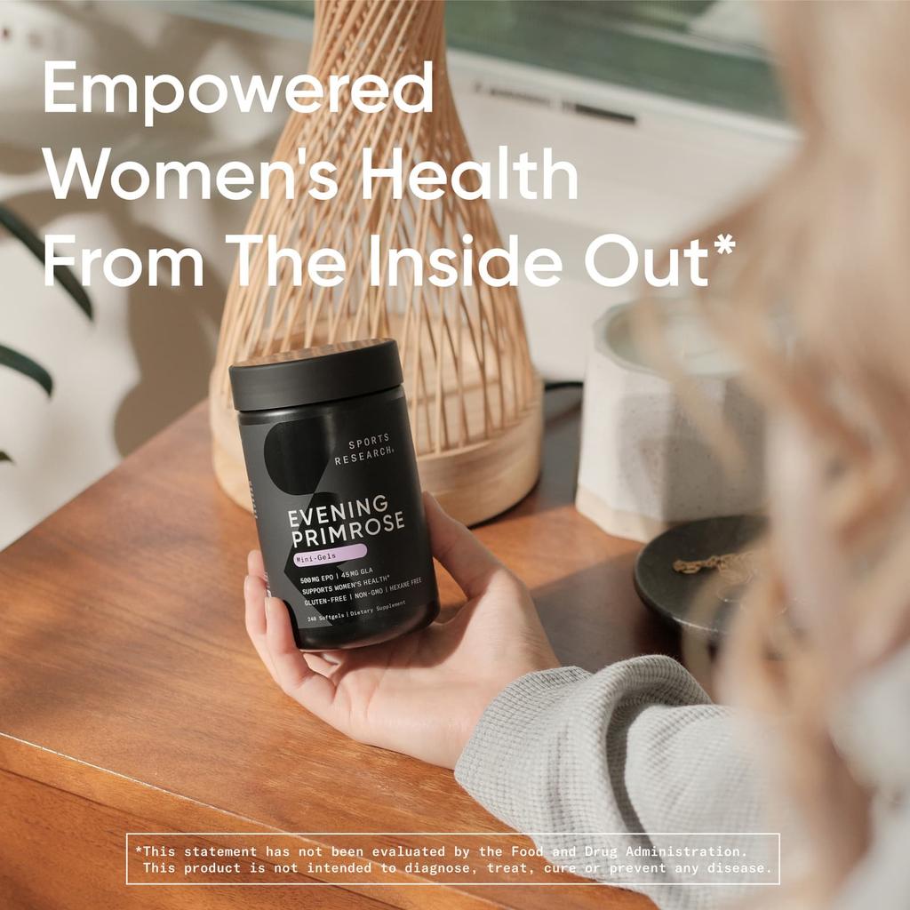 Sports Research Evening Primrose, 1,300 Mg, 30 Softgels