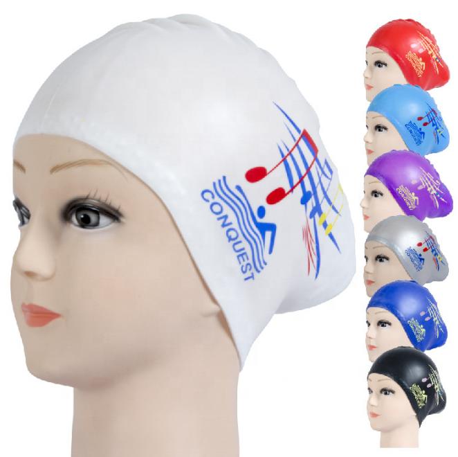 Long Hair Silicone Swim Caps for Women Competition Swimming Hat Waterproof Swimming Cap