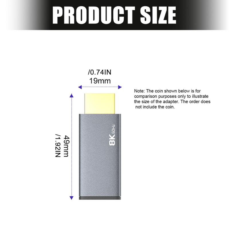 Адаптер USB C на HDTV 8K@60Hz Выход Звук Видео Улучшение Подключи и Играй для Легкого Подключения Проекторы