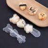 Baby Rice Ball Mold Triple Grid Sushi Mold Food Decoration Kids Lunch Diy Sushi Maker Mould Kitchen Tools Bento Accessories