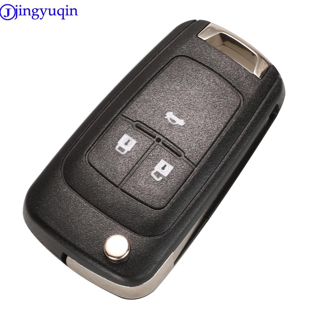 Jingyuqin 20p Flip Folding Remote Car Key Shell For Chevrolet Cruze Epica Lova Camaro Impala 2 3 4 5 Button HU100 Blade