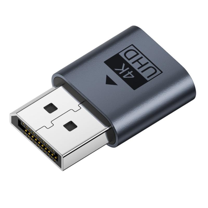 Металлический соединительный инструмент Дисплейный эмулятор DisplayPort EDID для имитации дисплея в играх и видеопроизводстве