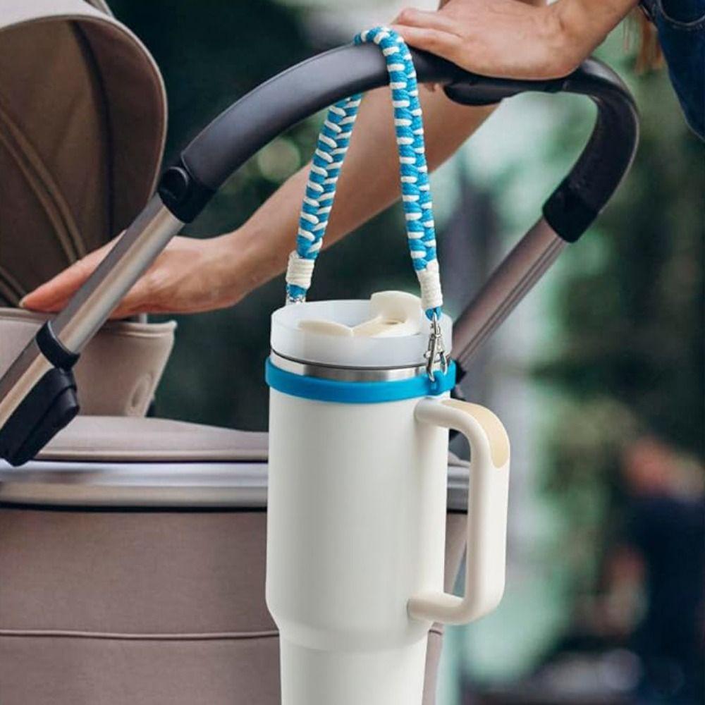 Detachable Water Bottle Lanyard Stretchable Water Bottle Handle Strap Walking