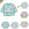 Sleeve Clothes Baking Tool Drawing Baby Paint Cartoon Art Accessory Smock Kids Bib Painting Apron