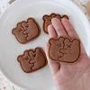 Мультяшные формочки для печенья Пластиковый штамп для печенья Кондитерские кухонные инструменты для выпечки Инструменты для пекарни Сделай сам Формочки-штампы для печенья