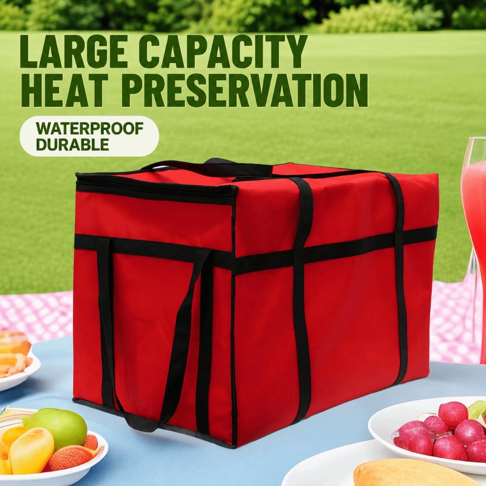 Oversized Insulated Bag Folding Picnic Bag Handheld Cooler Bag For Outdoor Camping
