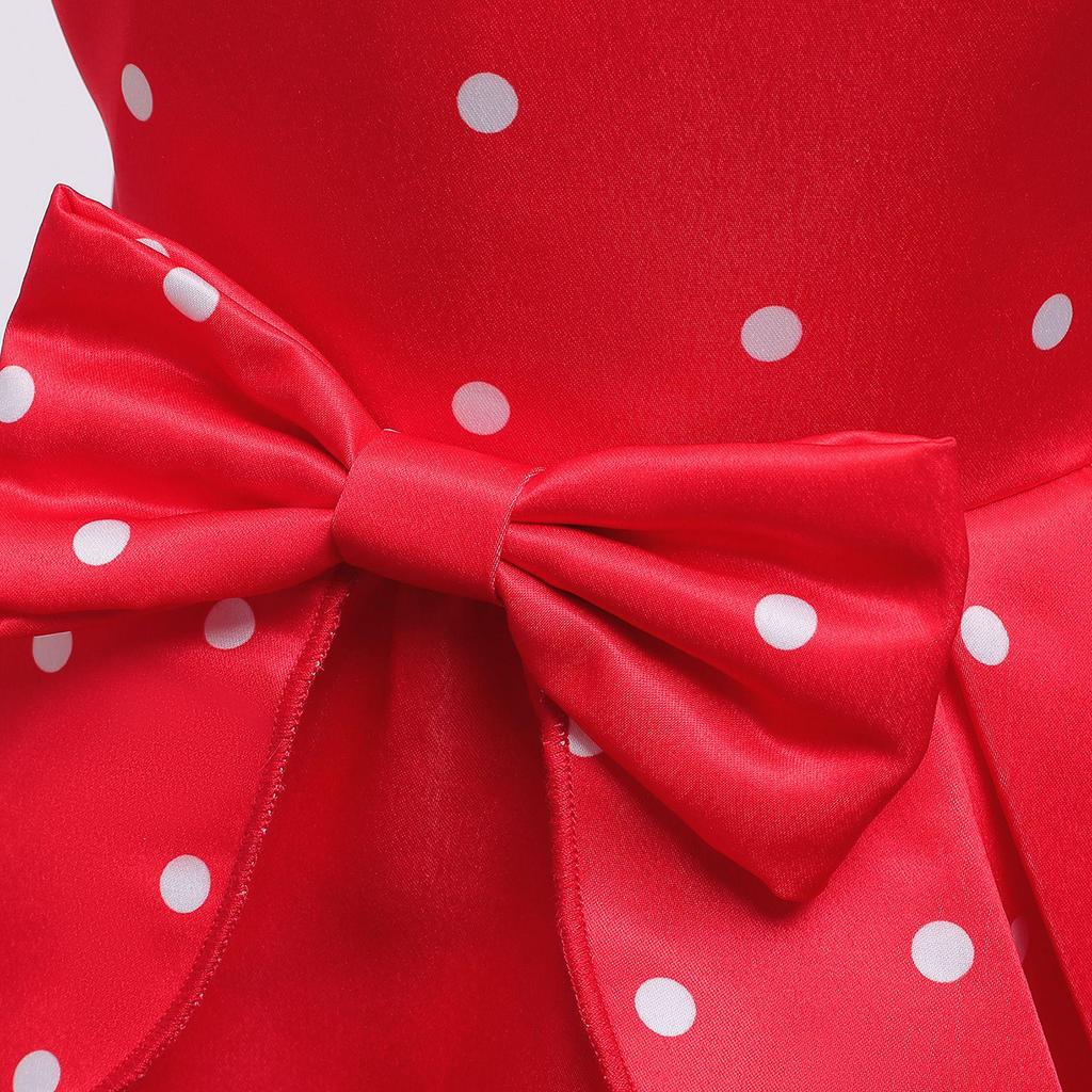 Polka Dot Christmas Princess Dress for Girls - Hot-Selling Evening Wear